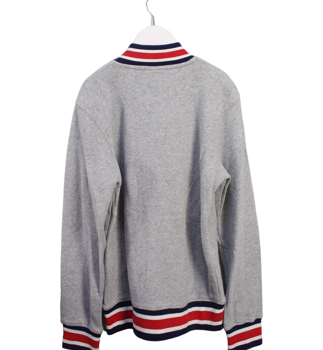 A Grey Zippered Sweatshirts from Champion in size 10Y for boy. (Back View)