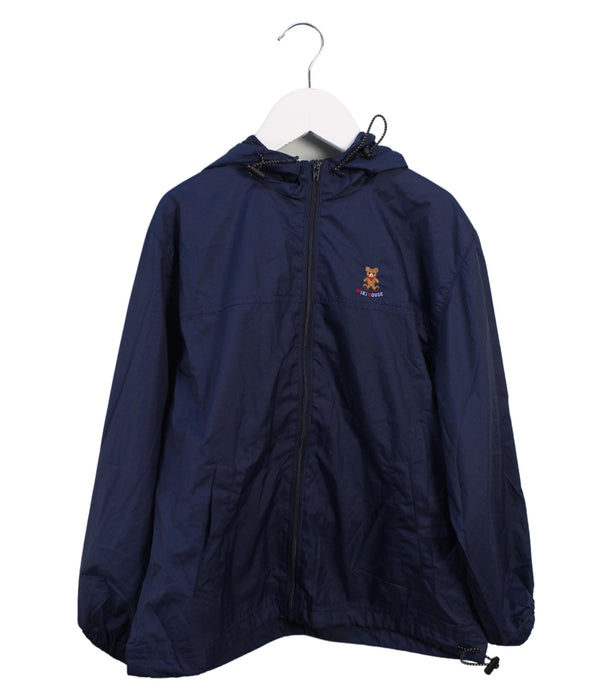 A Navy Lightweight Jackets from Miki House in size 7Y for boy. (Front View)