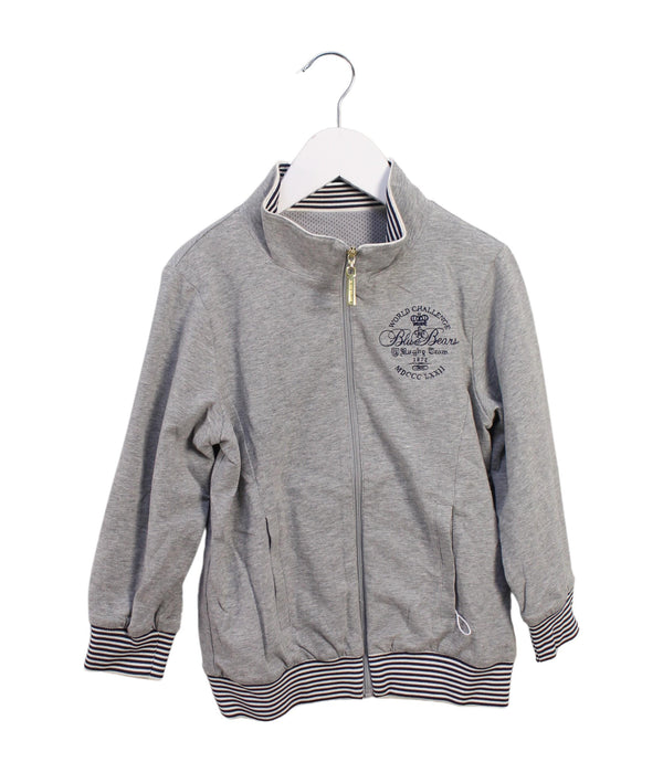 A Grey Zippered Sweatshirts from Nicholas & Bears in size 4T for boy. (Front View)