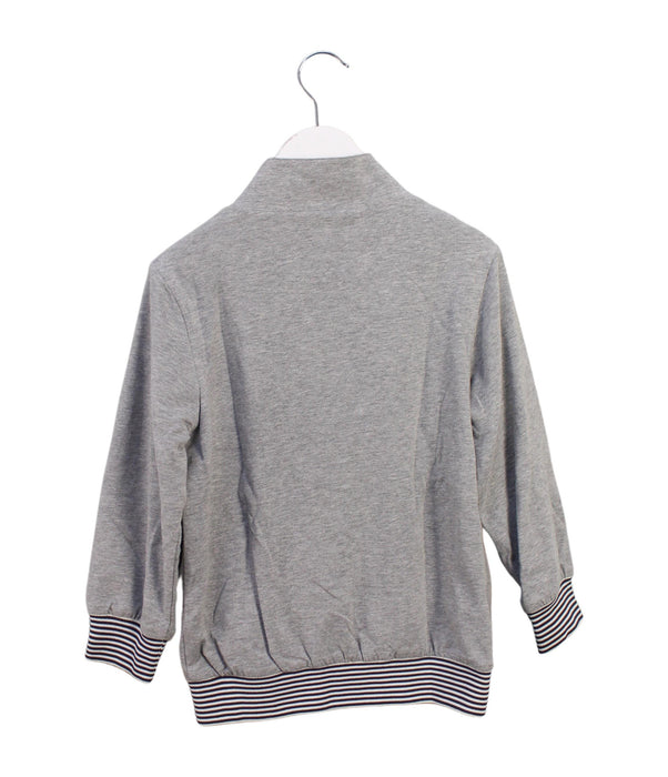 A Grey Zippered Sweatshirts from Nicholas & Bears in size 4T for boy. (Back View)