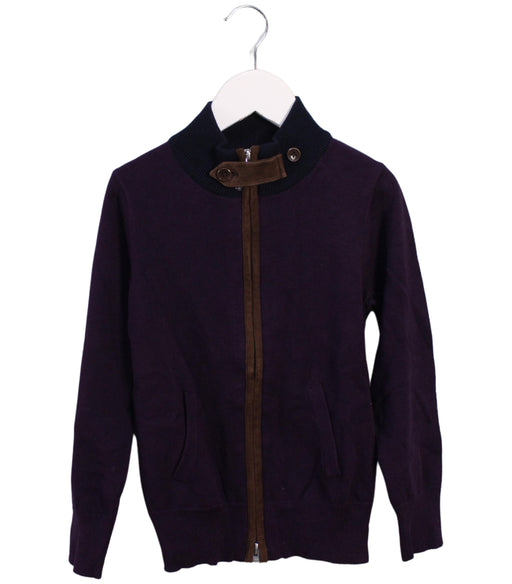 A Purple Knit Sweaters from Shanghai Tang in size 4T for boy. (Front View)