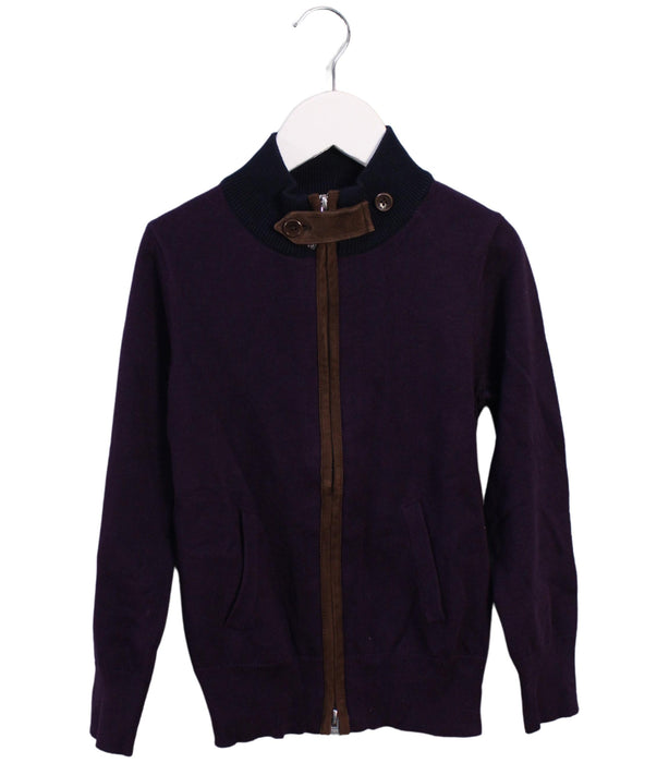 A Purple Knit Sweaters from Shanghai Tang in size 4T for boy. (Front View)