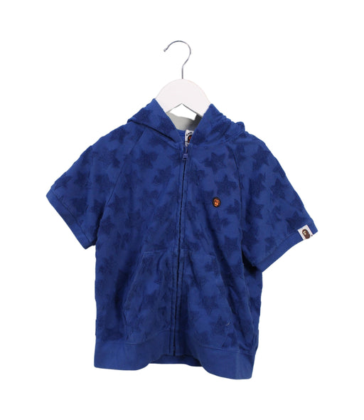 A Blue Short Sleeve Tops from BAPE KIDS in size 4T for boy. (Front View)