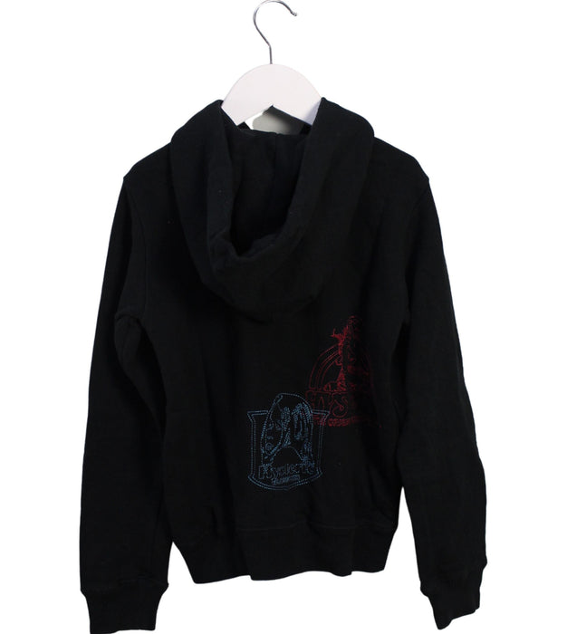 A Black Zippered Sweatshirts from Hysteric Mini in size 7Y for boy. (Back View)