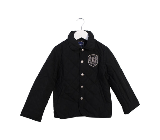 A Black Puffer/Quilted Jackets from Nicholas & Bears in size 4T for boy. (Front View)