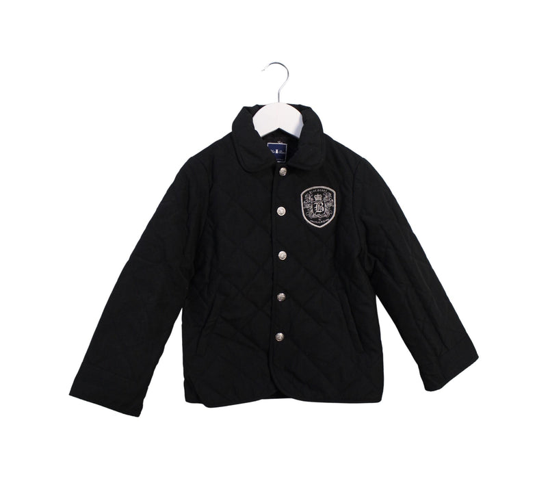 A Black Puffer/Quilted Jackets from Nicholas & Bears in size 4T for boy. (Front View)
