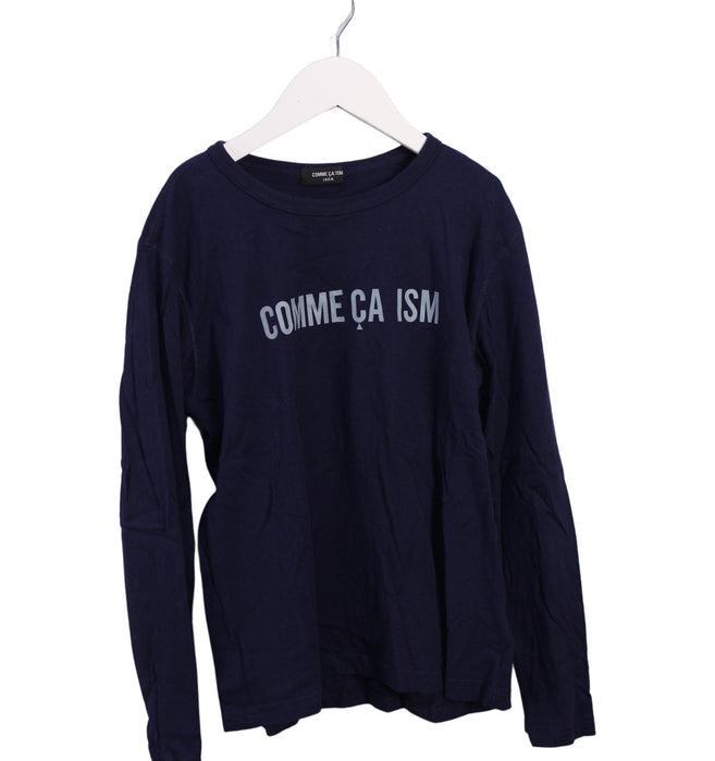 A Navy Long Sleeve Tops from Comme Ca Ism in size 10Y for boy. (Front View)