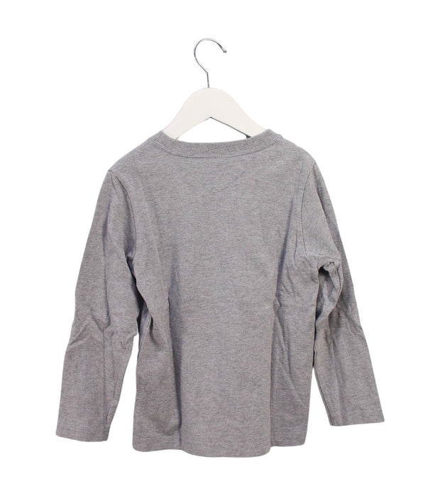 A Grey Long Sleeve Tops from XLARGE Kids in size 6T for boy. (Back View)