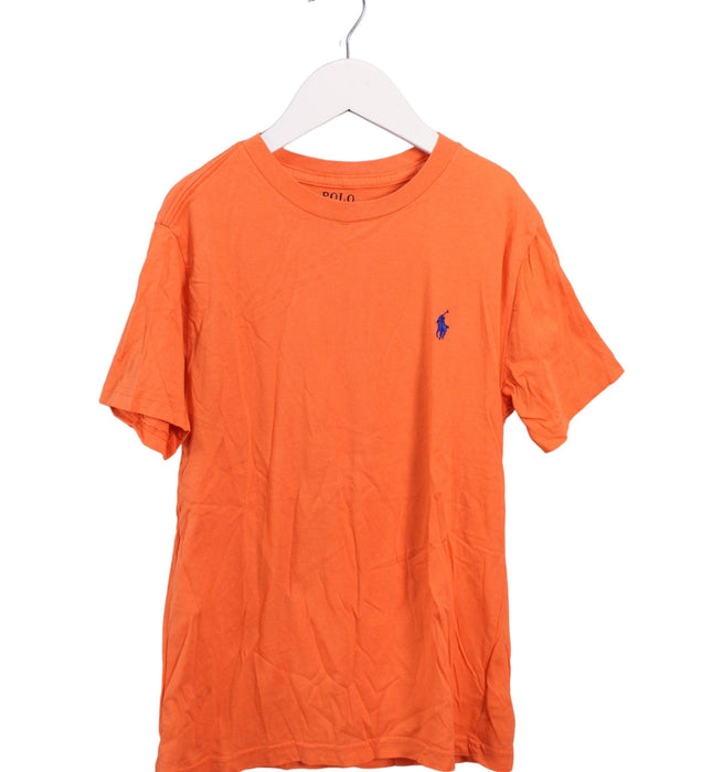 A Orange Short Sleeve T Shirts from Polo Ralph Lauren in size 8Y for boy. (Front View)