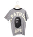 A Grey Short Sleeve T Shirts from BAPE KIDS in size 5T for boy. (Back View)