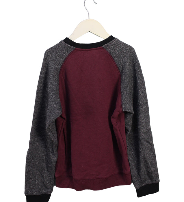 A Burgundy Crewneck Sweatshirts from Little Marc Jacobs in size 8Y for boy. (Back View)