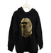 A Black Hooded Sweatshirts from BAPE KIDS in size 10Y for boy. (Front View)