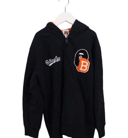 A Black Lightweight Jackets from BAPE KIDS in size 10Y for boy. (Front View)