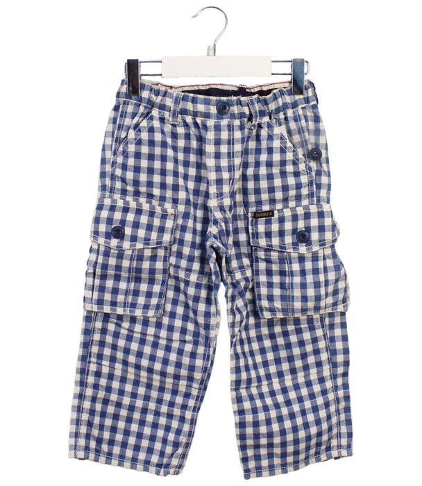 A Blue Casual Pants from Miki House in size 7Y for boy. (Front View)