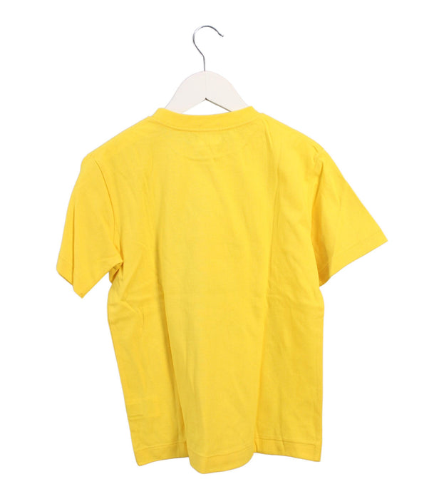 A Yellow Short Sleeve T Shirts from BAPE KIDS in size 10Y for boy. (Back View)