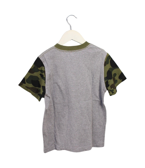 A Grey Short Sleeve T Shirts from BAPE KIDS in size 7Y for boy. (Back View)