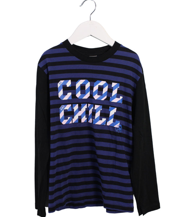 A Black Long Sleeve Tops from Diesel in size 8Y for boy. (Front View)