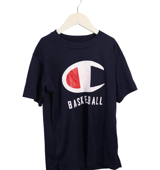 A Navy Short Sleeve T Shirts from Champion in size 10Y for boy. (Front View)