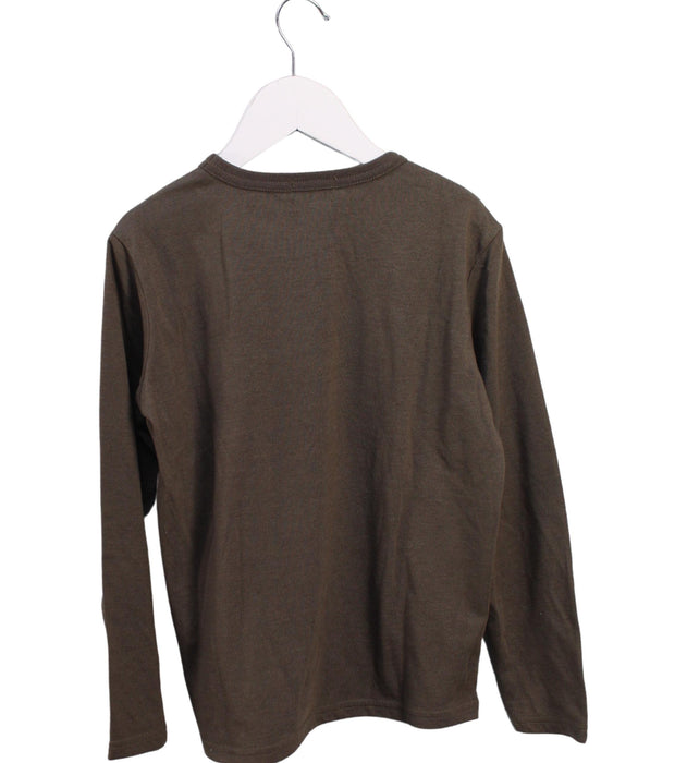 A Brown Long Sleeve Tops from Comme Ca Ism in size 7Y for boy. (Back View)