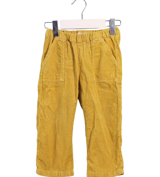 A Yellow Casual Pants from Bonpoint in size 2T for neutral. (Front View)