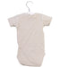 A Beige Short Sleeve Bodysuits from Quincy Mae in size 3-6M for girl. (Back View)