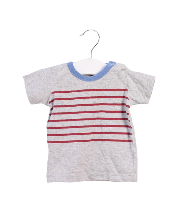 A Grey Short Sleeve T Shirts from Hust & Claire in size 0-3M for boy. (Front View)