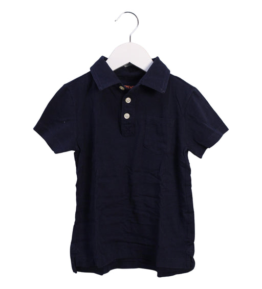 A Blue Short Sleeve Polos from Crewcuts in size 3T for boy. (Front View)