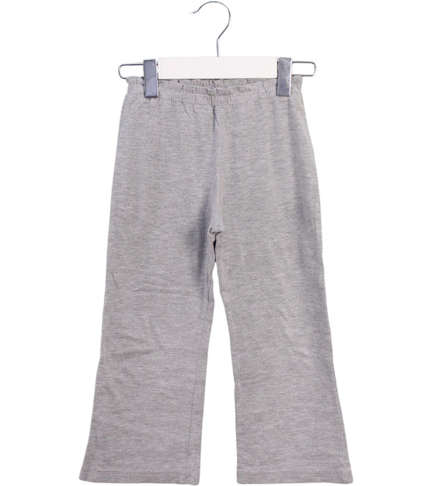A Grey Sweatpants from Mini Mioche in size 3T for girl. (Front View)