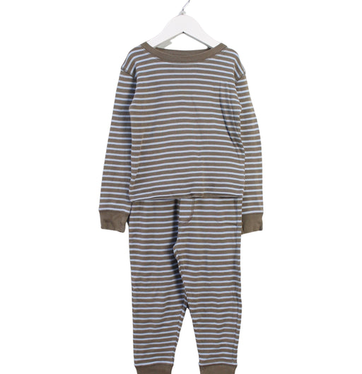 A Brown Pyjama Sets from Boden in size 5T for boy. (Front View)