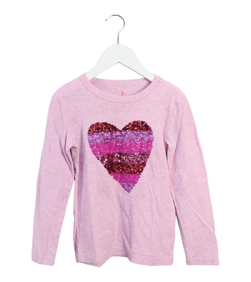 A Pink Long Sleeve T Shirts from Crewcuts in size 4T for girl. (Front View)