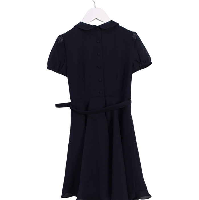 A Navy Short Sleeve Dresses from Polo Ralph Lauren in size 6T for girl. (Back View)