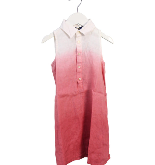 A Pink Sleeveless Dresses from Polo Ralph Lauren in size 4T for girl. (Front View)