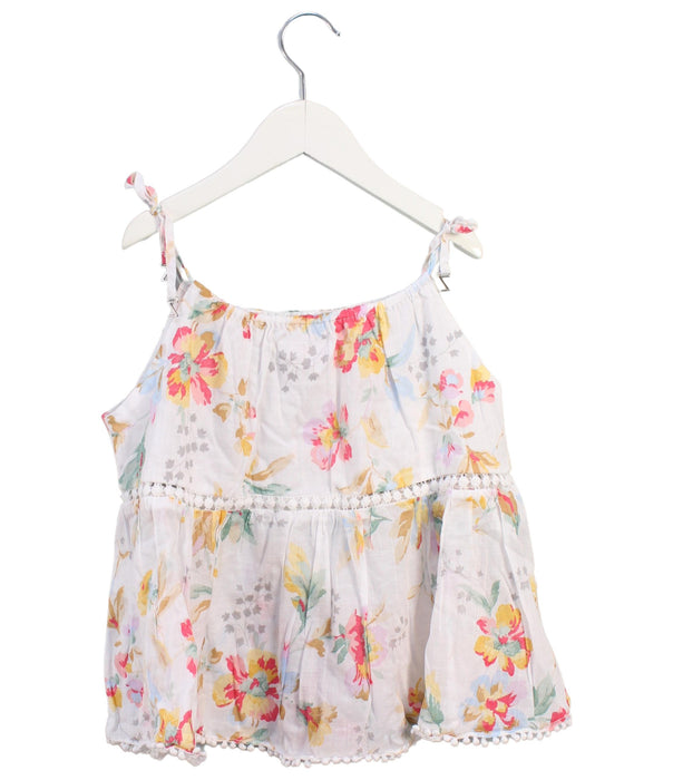 A White Sleeveless Tops from Zimmermann in size 6T for girl. (Back View)