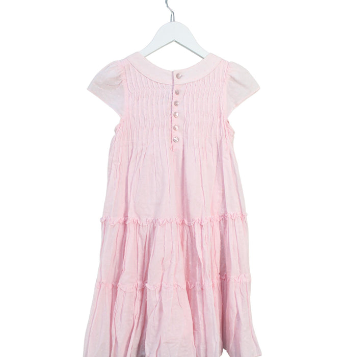 A Pink Short Sleeve Dresses from Lili Gaufrette in size 8Y for girl. (Back View)