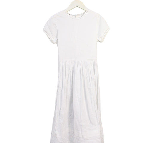 A White Short Sleeve Dresses from Isabel Garreton in size 7Y for girl. (Front View)