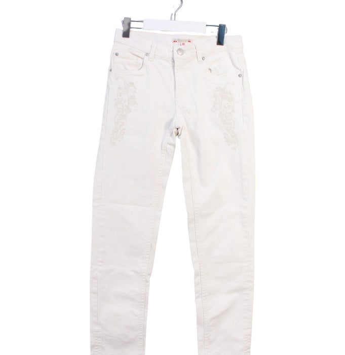 A White Casual Pants from Bonpoint in size 10Y for girl. (Front View)