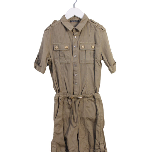 A Brown Rompers from Balmain in size 10Y for girl. (Front View)