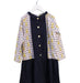 A Navy Long Sleeve Dresses from Leoca in size 8Y for girl. (Front View)