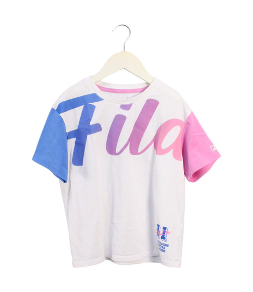 A White Active Tops from Fila in size 11Y for girl. (Front View)