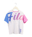 A White Active Tops from Fila in size 11Y for girl. (Front View)