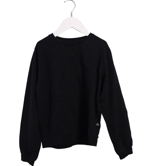 A Black Crewneck Sweatshirts from The Brand in size 7Y for girl. (Front View)