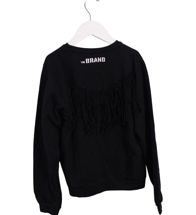 A Black Crewneck Sweatshirts from The Brand in size 7Y for girl. (Back View)