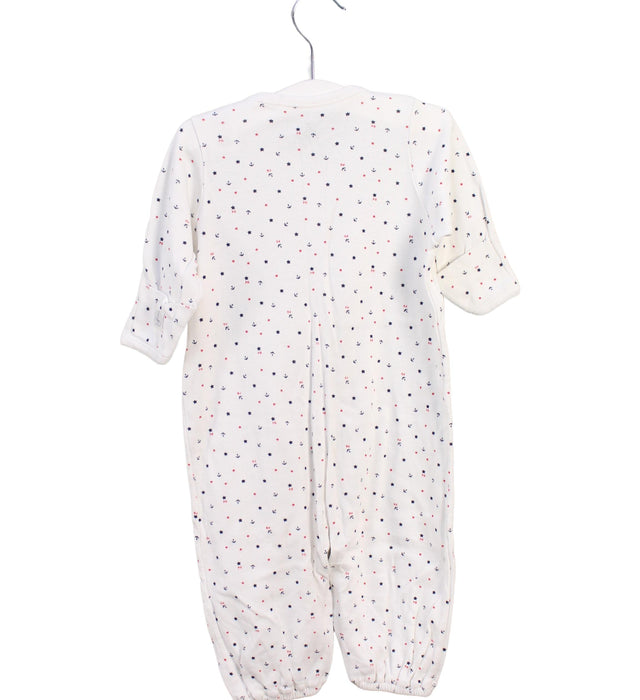 A White Long Sleeve Jumpsuits from Petit Bateau in size 3-6M for girl. (Back View)