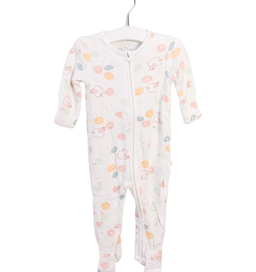 A Multicolour Onesies from Mori in size 3-6M for girl. (Front View)