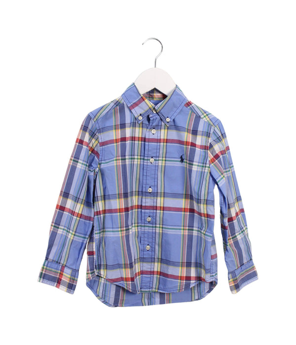 A Blue Shirts from Ralph Lauren in size 4T for boy. (Front View)