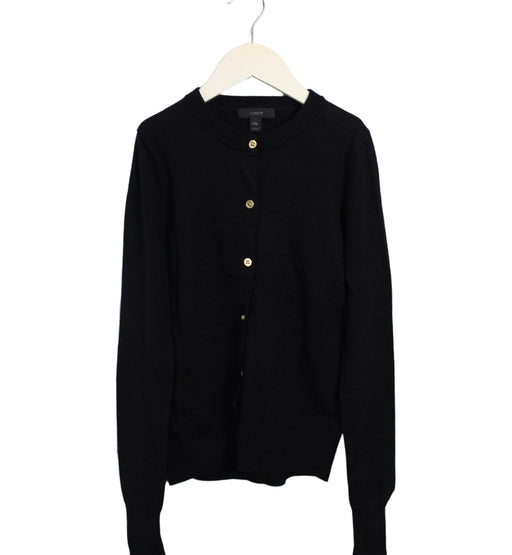 A Black Cardigans from J.Crew in size 14Y for girl. (Front View)