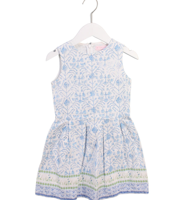 A Blue Sleeveless Dresses from Gingersnaps in size 8Y for girl. (Front View)