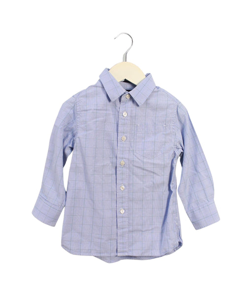 A Blue Shirts from Crewcuts in size 3T for boy. (Front View)