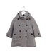 A Grey Coats from Burberry in size 4T for girl. (Front View)