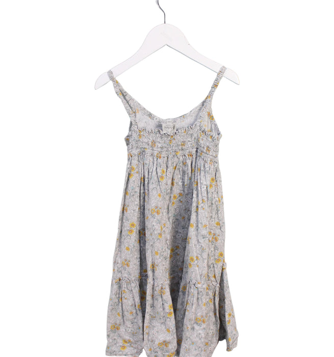 A Grey Sleeveless Dresses from Bobine in size 6T for girl. (Back View)